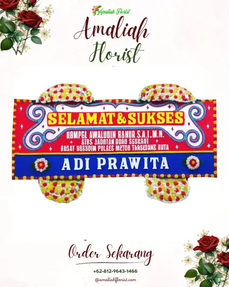 Papan Bunga Ucapan Selamat Seloliman