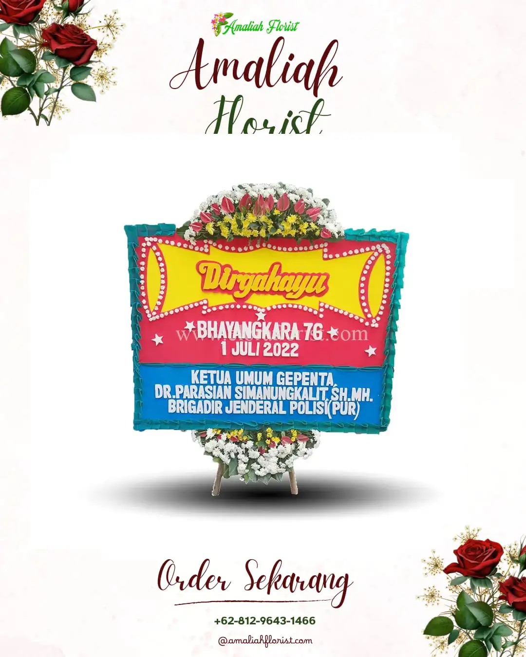 Papan Bunga HUT Ulang Tahun Seloliman